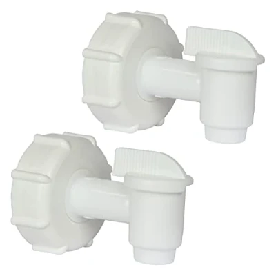 Imagen de Tapón con Grifo para garrafa o bidón. bidones rosca D60 61. Diámetro 59 61 mm. Apto uso alimentario. Resistente a químicos. (2 Unidades).