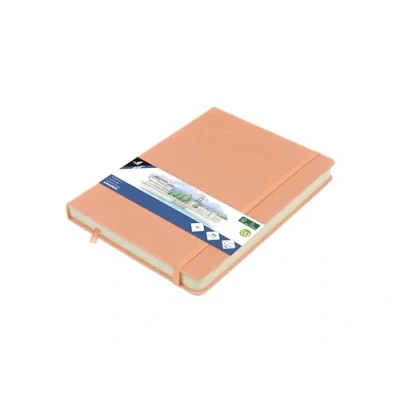 Imagen de Kangaro Art Cuaderno de bocetos (A5, tapa dura, poliuretano, 80 hojas, 140 g, papel color crema), rosa