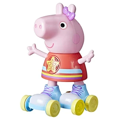 Imagen de Peppa Pig Roller Disco Juguete con acción de Tirar y Llevar; 28 cm Alto Luces, Habla, música; a Partir 3 años
