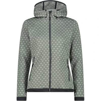 Imagen de CMP Chaqueta de forro polar Knit Tech con capucha fija para mujer