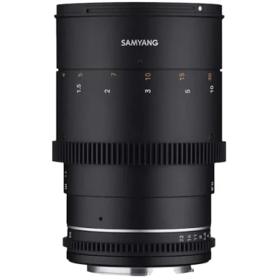 Imagen de Samyang MF 135 mm T2,2 VDSLR MK2 Canon EF Objetivo de vídeo Cine Formato Completo Distancia Focal Fija para S Cámara, Enfoque Manual, EOS 5D Mark IV, 6D II, 90D, 77D, Negro
