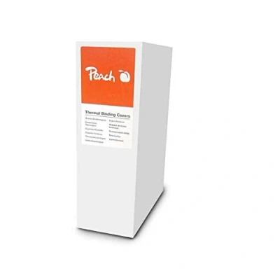 Imagen de Peach Thermal Binder Covers, white, for 60 sheets (A4, 80 gsm), 100 pack PBT406 05