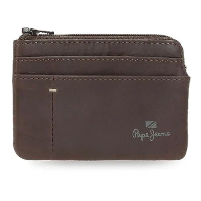 Imagen de Pepe Jeans Staple Monedero Marrón 11x7x1,5 cms Piel