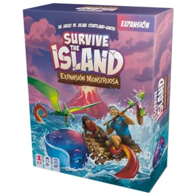 Imagen de ZYGOMATIC Survive The Island Expansión Monstruosa Juego de Mesa Familiar 3 Nuevas Criaturas, Básico Necesario para Jugar 2 5 Jugadores, 8+ Años Version española