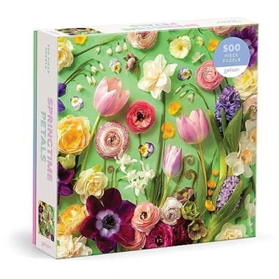 Imagen de Galison Springtime Petals Rompecabezas de 500 Piezas con una Variedad Flores Que florecen Durante los Meses Primavera (9780735381858)