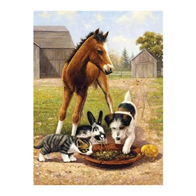 Imagen de Royal &amp; Langnickel Painting by Numbers Junior Comida con Amigos, Incl. Colores y Pinceles, para Adultos niños a Partir de 8 años
