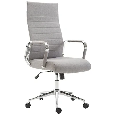 Imagen de CLP Silla De Oficina Kolumbus Ergonómica En Tela con Ruedas I Escritorio Regulable Altura &amp; Giratoria, Color:Gris