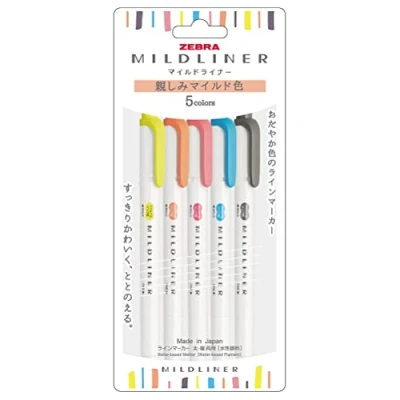 Imagen de ZEBRA Lápiz fluorescente Mildliner [mercancías de importación paralela] (color suave) WKT7 N 5C