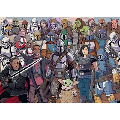 Imagen de Ravensburger Star Wars The Mandalorian Challenge 1000 Piece Jigsaw Puzzle for Adults &amp; Kids Age 12 Years Up Grogu Baby Yoda