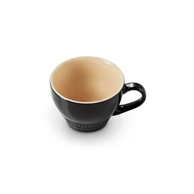 Imagen de Le Creuset Taza desayuno de cerámica gres, 400 ml, Negro Onyx, 70304401400002