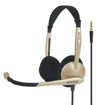 Imagen de Auriculares Con Cable Y Micrófono Koss Cs100i Beige Cancelación Ruido