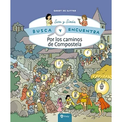 Imagen de Por los caminos de Compostela: Busca y encuentra (Religión. Infantil)