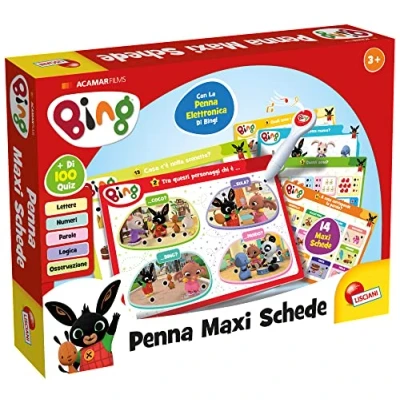 Imagen de Liscianigiochi Lisciani Juegos Bing Pluma Maxi Tarjetas, Multicolor Giochi 100422