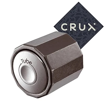 Imagen de Venker Hanayama Rompecabezas de tubo fundido Nivel 5 6 Muy difícil Incluye calcomanía Crux