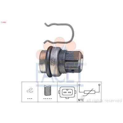 Imagen de FACET 7.3086 Sensor de Temperatura del Refrigerante Made in Italy OE Equivalent verde negro VOLKSWAGEN: GOLF 3, 2, TRANSPORTER 4 Bus