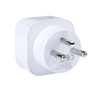 Imagen de Israel Adaptador Plug Travel Tipo H a la UE Europa C E F Enchufe para España ES Francia FR Italia IT Alemania DE Portugal Dinamarca Grecia Turquía Universal 3 Pin