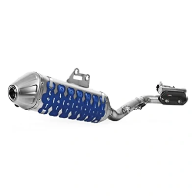 Imagen de POLISPORT 8484100003 ARMADILLO EXTREME protector de silenciador universal 30cm fabricado en acero inoxidable y elastómero ligero resistente a altas temperaturas e impactos color azul