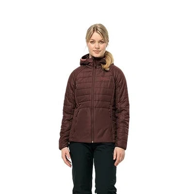 Imagen de Jack Wolfskin Lapawa Ins Sudadera con Capucha W Chaqueta, Dark Maroon, XXL para Mujer