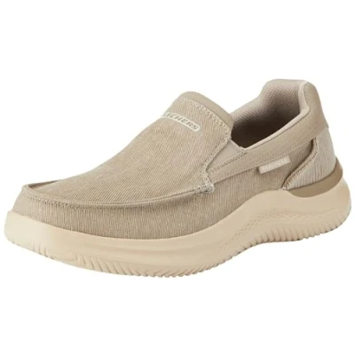 Imagen de Skechers Hasting, Sin Cordones Hombre, Taupe Canvas, 44 EU