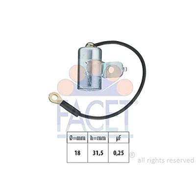 Imagen de FACET 0.0397 Condensador, sistema de encendido Made in Italy OE Equivalent RENAULT: 4 Familiar