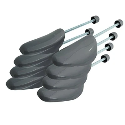 Imagen de Incutex juego de 4 pares hormas plástico zapatos, tamaño variable 38 44, gris