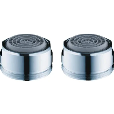 Imagen de hansgrohe Set de 2 aireadores Soft Jet M24x1 con limitador 5 l/min, cromo, 13958002