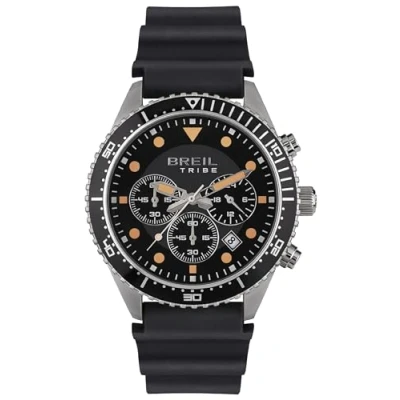 Imagen de BREIL Reloj Men&#039;s Sail Mono Colour Black CRONOGRAPH Quartz Movimiento y Correa Poliuretano Negro EW0585