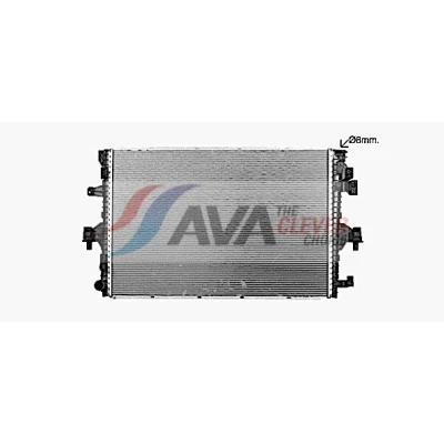 Imagen de PRASCO VN2436 Radiador, refrigeración del motor Aluminio 710 471 26 Aletas soldadas VOLKSWAGEN: Transporter 6, 6 Bus