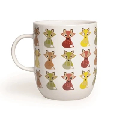 Imagen de Excelsa Taza de diseño Animales, 400 ml, Porcelana, Blanco