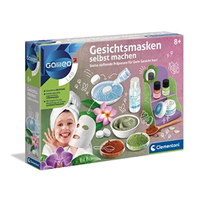 Imagen de Clementoni 59248 Galileo Lab mascarillas faciales para Hacer tú Mismo, de Belleza, Tejidos perfumados la relajación Facial, Set cosméticos niños a Partir 8