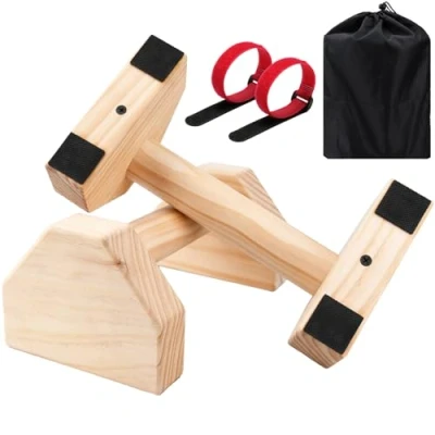 Imagen de KIMIGO Barras Paralelas Calistenia,Barra de Flexiones,Fitness Paralela,Barra Puede Soporte Para Flexiones Aparato musculación,Agarres Paralelos Antideslizantes Gimnasia Fitness Yoga