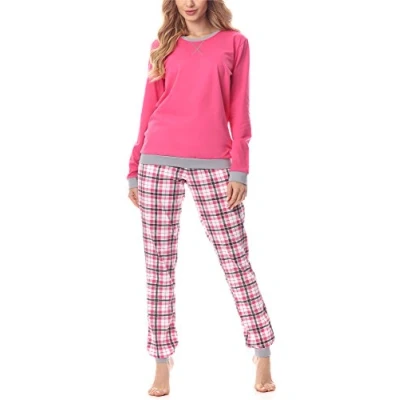 Imagen de Merry Style Pijama Conjunto Camiseta y Pantalones Mujer MS10 168(Amaranto Gris, S)