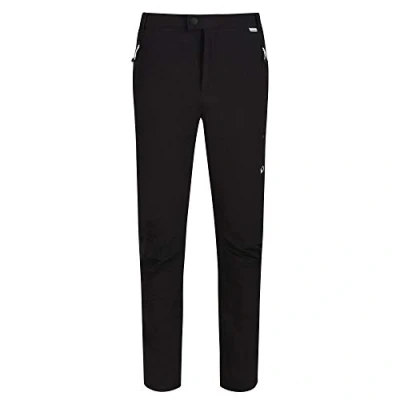 Imagen de Regatta Highton Winter Pantalón de Senderismo, Tejido elástico y Repelente al Agua, con protección UV, Cintura elástica Varios Bolsillos Trousers, Hombre, Black, 32&quot;