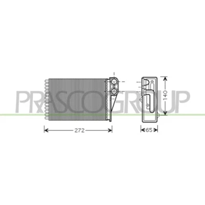 Imagen de PRASCO PG320H001 Radiador de Calefaccion PEUGEOT: 207 Hatchback