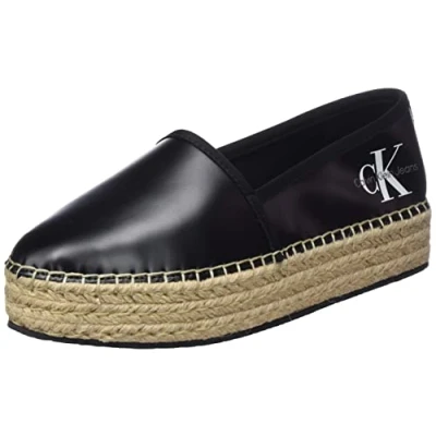Imagen de Calvin Klein Jeans Mujer Alpargatas Espadrilles Calzado de tela, Negro (Black), 40 EU