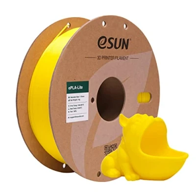 Imagen de eSUN Filamento PLA 1.75mm, Modificado Impresora 3D PLA, Precisión Dimensional +/ 0.03mm, 1KG Carrete (2.2 LBS) para de Impresión 3D, Amarillo
