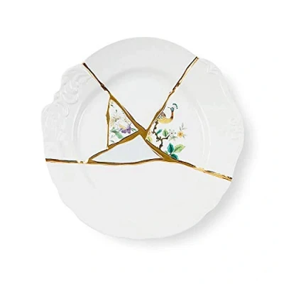 Imagen de Seletti Kintsugi Piatto Piano in porcellana e Oro 24k Mod. 2
