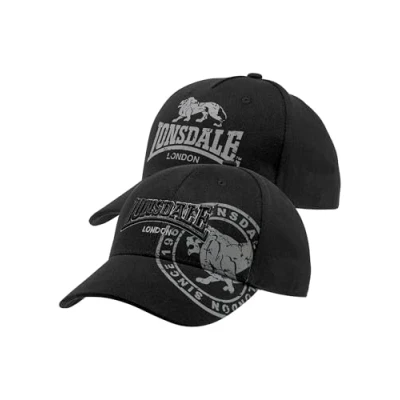 Imagen de Lonsdale 2 PACK Gorra, Hombre, Talla: One Size, Black