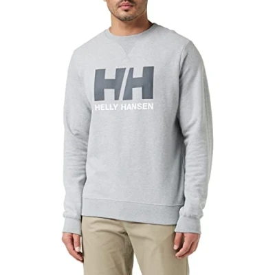 Imagen de Helly Hansen LOGO CREW Sudadera, Hombre, Talla: Small, Grey melange