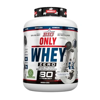 Imagen de BIG Proteínas Whey en Polvo para Masa Muscular y Recuperación, Máxima Calidad, Materia Prima Pemium Patentada, Sin Lactosa, Azúcar, Grumos (2Kg, Cookies &amp; Cream)
