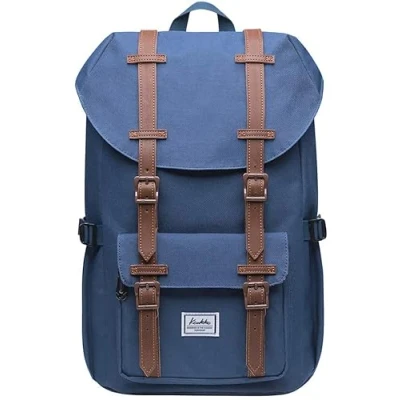 Imagen de KAUKKO Mochila Tipo Casual de Hombre y Mujer para Portátil Escuela, Viajes o Senderismo Mini tamaño Azul