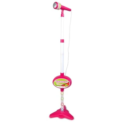 Imagen de Bontempi MP3Stage Mic Micrófono de Escenario con Conexión MP3 para Actuaciones Versátiles, Efectos Iluminación y Compartimento Smartphone, Rosa, 40,9x19,5x6,4 cm