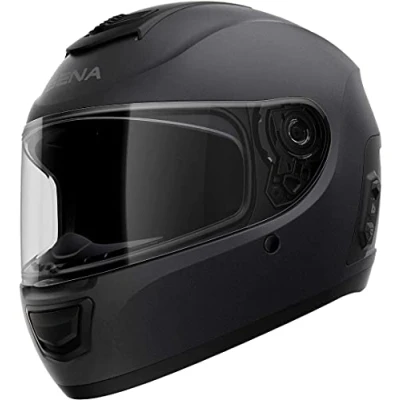 Imagen de Sena MOVM MB00L2 Momentum EVO Casco integral Bluetooth con tecnología Mesh Intercom, negro mate, L tamaño, Certificado ECE