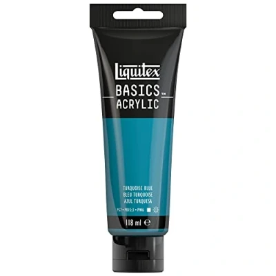 Imagen de Liquitex Basic Acrylic Tubo de Pintura Acrílica, 118 ML, Azul (Azul Turquesa Nuevo)