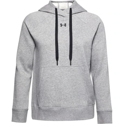 Imagen de Under Armour Sudadera con Capucha de Tejido Fleece Rival HB Sudadera, Mujer, Steel Medium Heather/Black/Black (035), SM