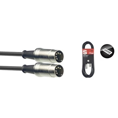 Imagen de Cable MIDI de metal Stagg SMD10 S Series 10M, Negro