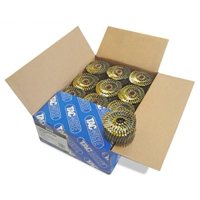 Imagen de Tacwise 0429 Clavos en Bobina Plana Sin Acabado Tipo 2,7/64 mm, Punta Diamante, Vástago Anillado, Inclinados 16, Bobinados con Alambre, Paquete de 6000