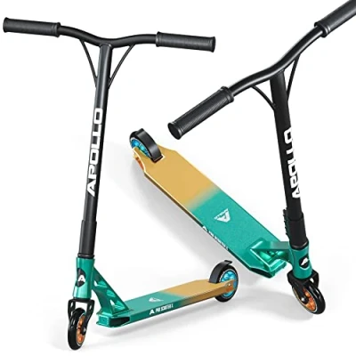 Imagen de Apollo Scooter Freestyle Genesis Pro Patinete de Adulto para Acrobacias con Rodamientos ABEC 9 Stunt Scooter, Saltos, Trucos,