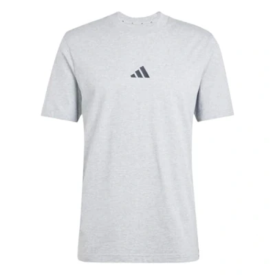 Imagen de adidas Sportswear Essential Three Stripes Single Camiseta básica, Hombre, Talla: XS, Medium grey heather/black