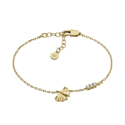 Imagen de Emporio Armani Pulsera de acero inoxidable en tono dorado para mujer, EGS3263710